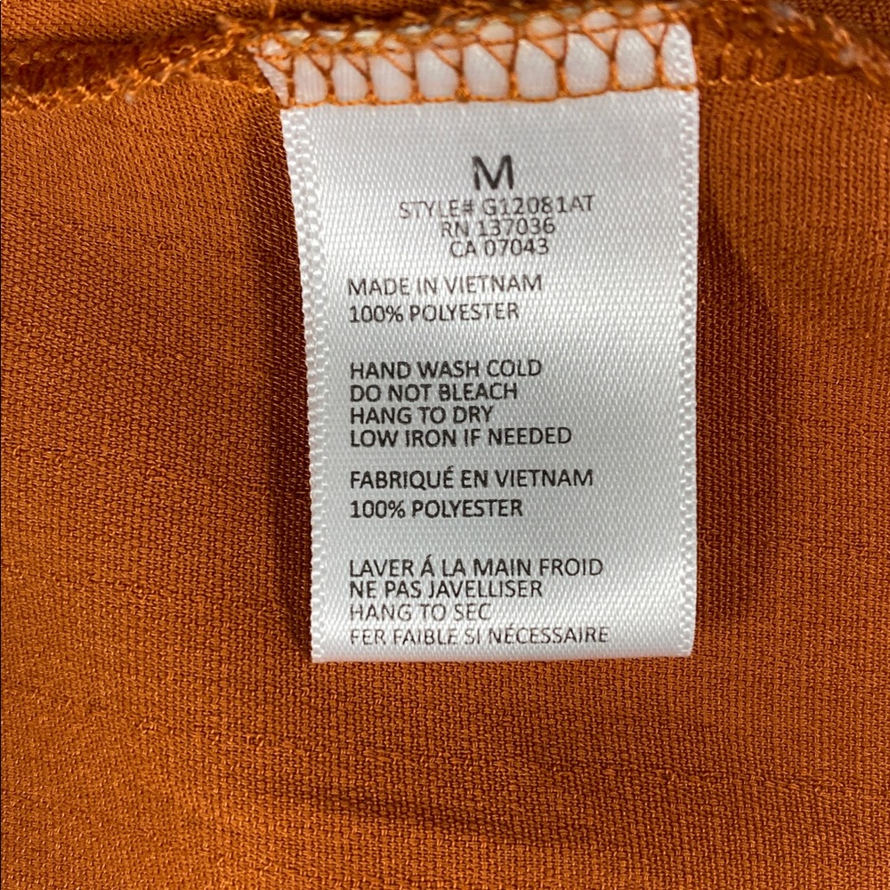 Paper Crane Burnt Orange V-Neck Button Front Cami Tank Top Size Medium - Picture 8 of 8